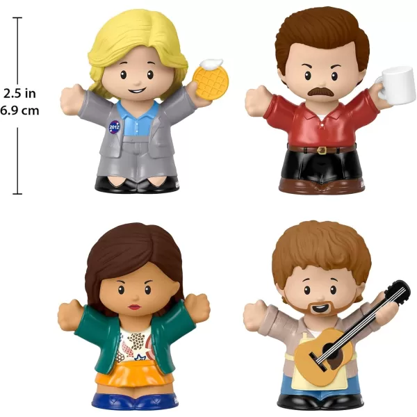 Little People Collector Parks and Recreation TV Show Special Edition Figure Set for Adults ampamp Fans in Display Box