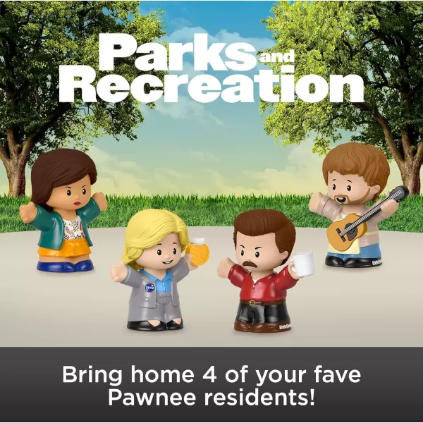 Little People Collector Parks and Recreation TV Show Special Edition Figure Set for Adults ampamp Fans in Display Box