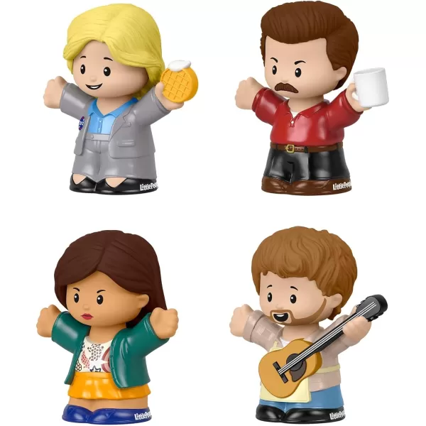 Little People Collector Parks and Recreation TV Show Special Edition Figure Set for Adults ampamp Fans in Display Box