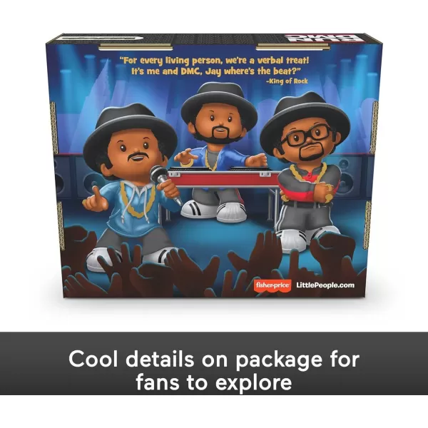 Little People Collector Run DMC Special Edition Set 3 Figures for Adults ampamp Hip Hop Fans in Display Box