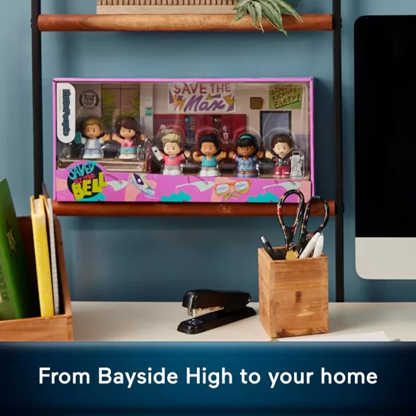 Little People Collector Saved by The Bell Special Edition Set 6 Figures for Adults ampamp Fans in a Display Package