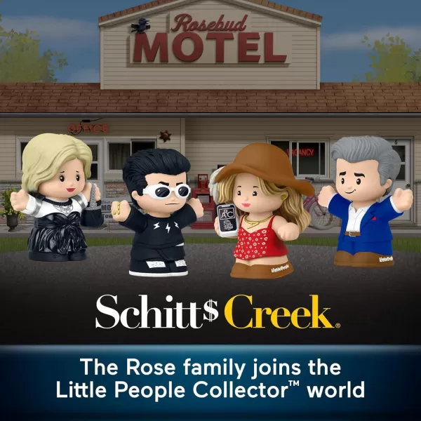Little People Collector Schitts Creek TV Series Special Edition Set for Adults ampamp Fans 4 Figures in Display Package