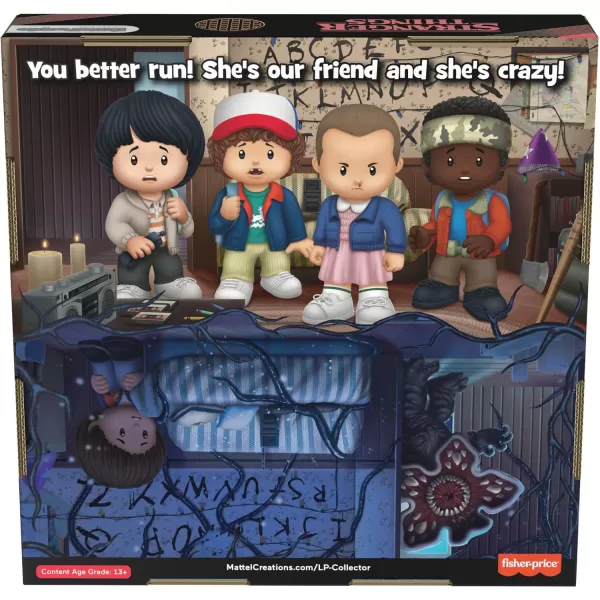 Little People Collector Stranger Things Castle Byers Special Edition Set 6 Figures for Adults ampamp Fans in a Gift Display Box