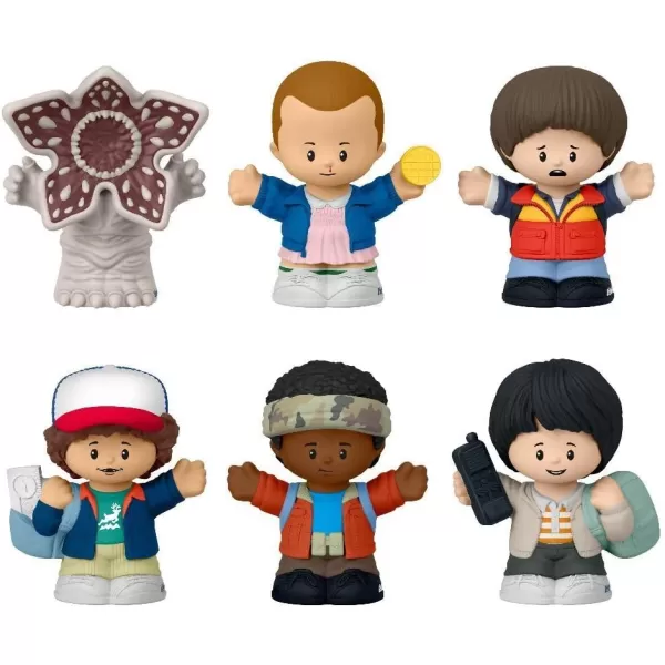 Little People Collector Stranger Things Castle Byers Special Edition Set 6 Figures for Adults ampamp Fans in a Gift Display Box