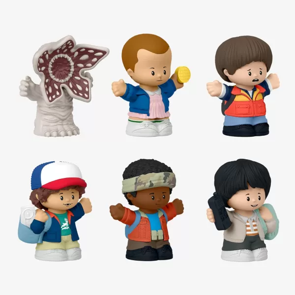 Little People Collector Stranger Things Castle Byers Special Edition Set 6 Figures for Adults ampamp Fans in a Gift Display Box