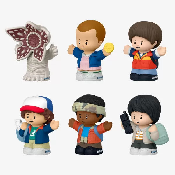 Little People Collector Stranger Things Castle Byers Special Edition Set 6 Figures for Adults ampamp Fans in a Gift Display Box