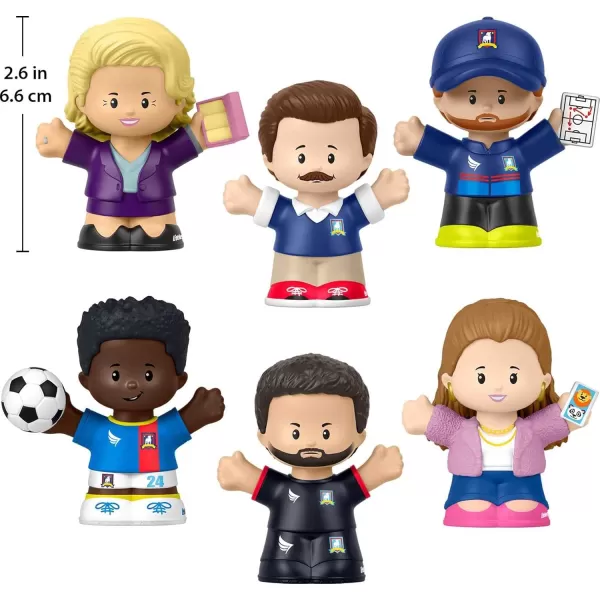 Little People Collector Ted Lasso Series Special Edition Set for Adults ampamp Fans 6 Figures in Display Package
