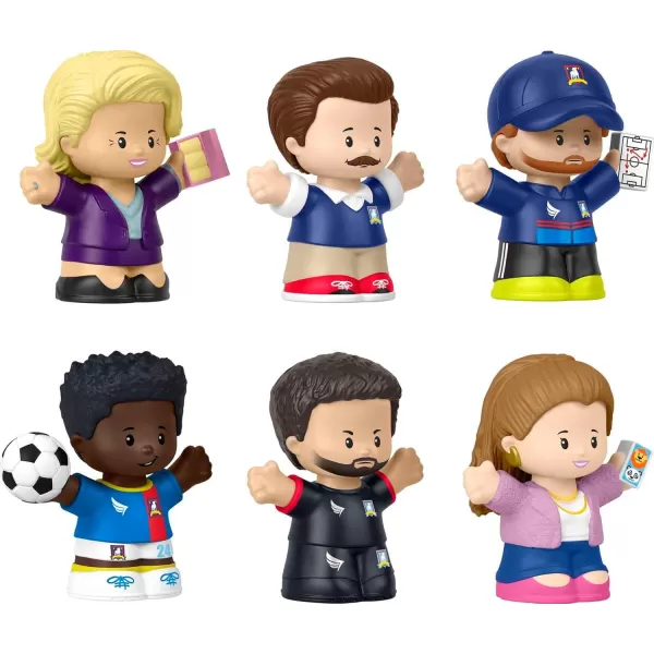 Little People Collector Ted Lasso Series Special Edition Set for Adults ampamp Fans 6 Figures in Display Package