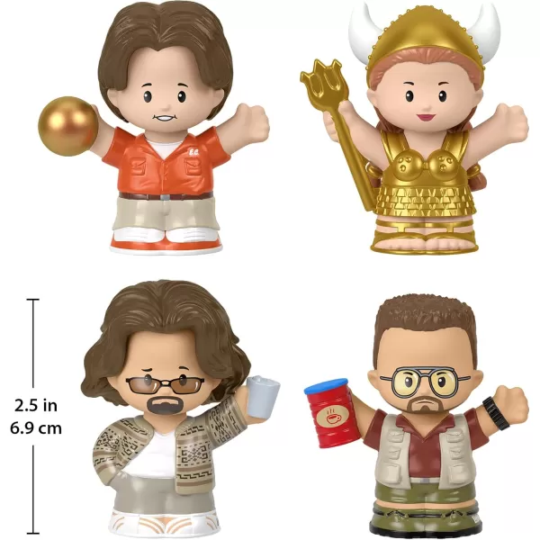 Little People Collector The Big Lebowski Movie Special Edition Set 4 Figures for Adults ampamp Fans in a Display Box