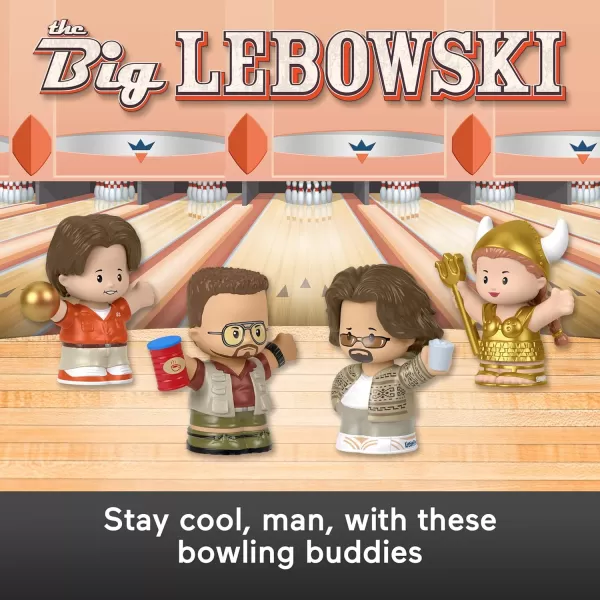 Little People Collector The Big Lebowski Movie Special Edition Set 4 Figures for Adults ampamp Fans in a Display Box