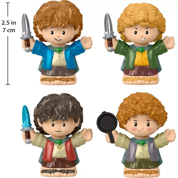 Little People Collector The Lord of the Rings Hobbits Special Edition Set for Adults ampamp Fans 4 Figures in Display Package