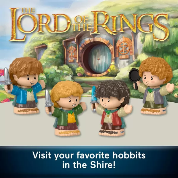 Little People Collector The Lord of the Rings Hobbits Special Edition Set for Adults ampamp Fans 4 Figures in Display Package
