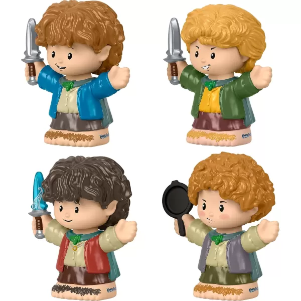Little People Collector The Lord of the Rings Hobbits Special Edition Set for Adults ampamp Fans 4 Figures in Display Package