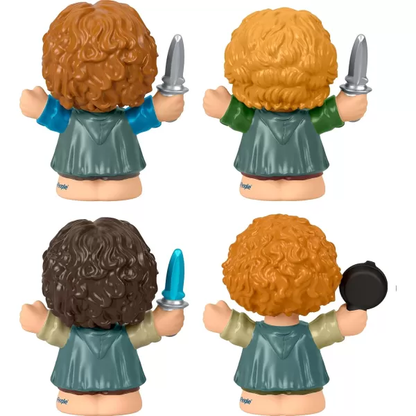 Little People Collector The Lord of the Rings Hobbits Special Edition Set for Adults ampamp Fans 4 Figures in Display Package