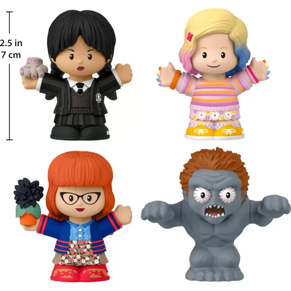 Little People Collector Wednesday TV Series Special Edition Set for Adults ampamp Fans 4 Figures in Display Package