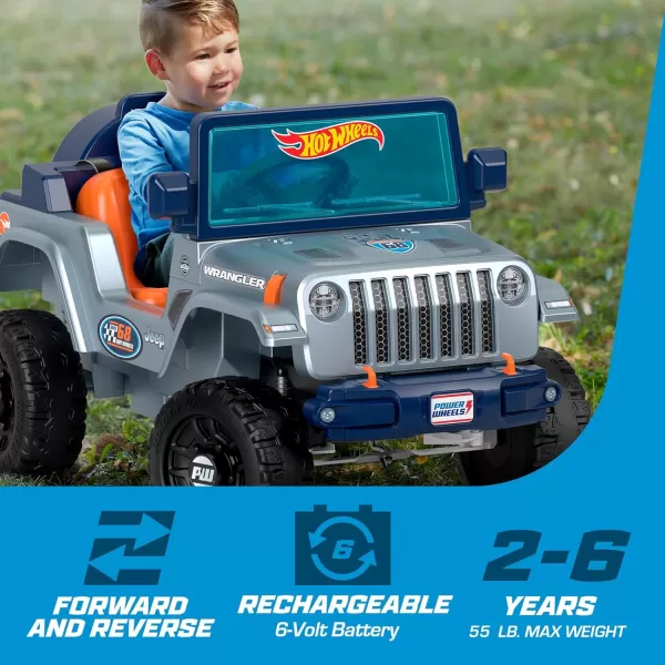 Power Wheels Jeep Wrangler Toddler RideOn Toy with Driving Sounds MultiTerrain Traction Seats 1 Red Ages 2 YearsHot Wheels Jeep