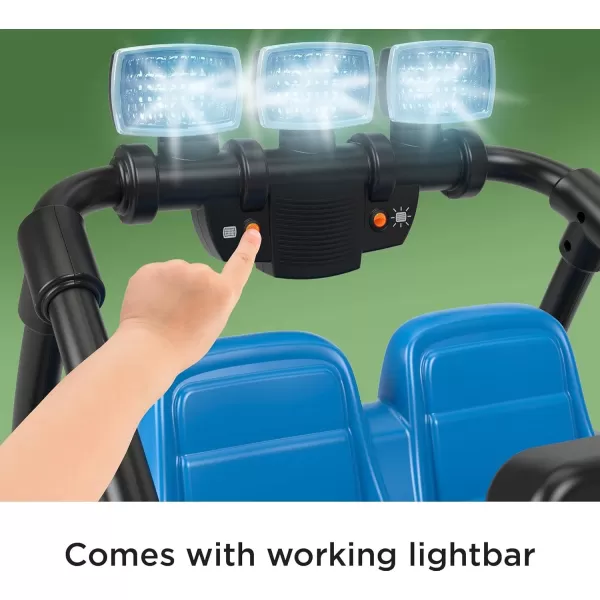 Power Wheels Jurassic World Dino Damage Jeep Wrangler RideOn Toy with Lights Sounds and Dinosaur Toy MultiTerrain Traction Preschool Toy Seats 2Jurassic World Jeep