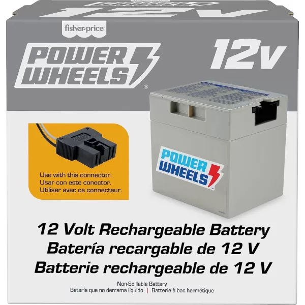 Power Wheels RideOn Toy Replacement Battery 12Volt 12Ah Rechargeable for Preschool VehiclesNew Edition