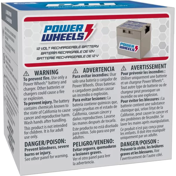 Power Wheels RideOn Toy Replacement Battery 12Volt 12Ah Rechargeable for Preschool VehiclesOld Edition