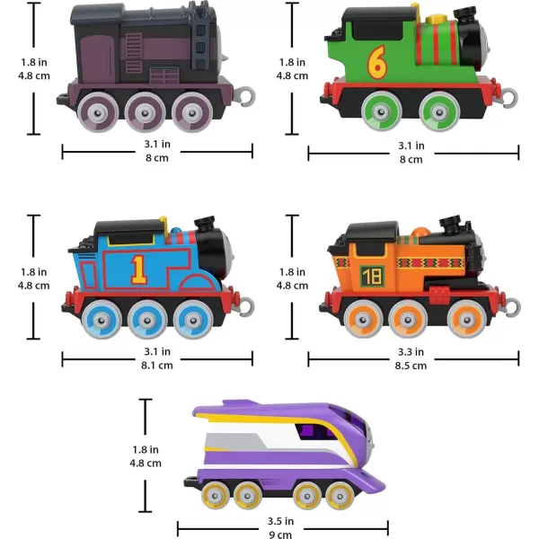 THOMAS ampamp FRIENDS Diecast Toy Trains Adventures Engines Pack Set of 5 PushAlong Vehicles for Preschool Pretend Play Kids Ages 3 Years