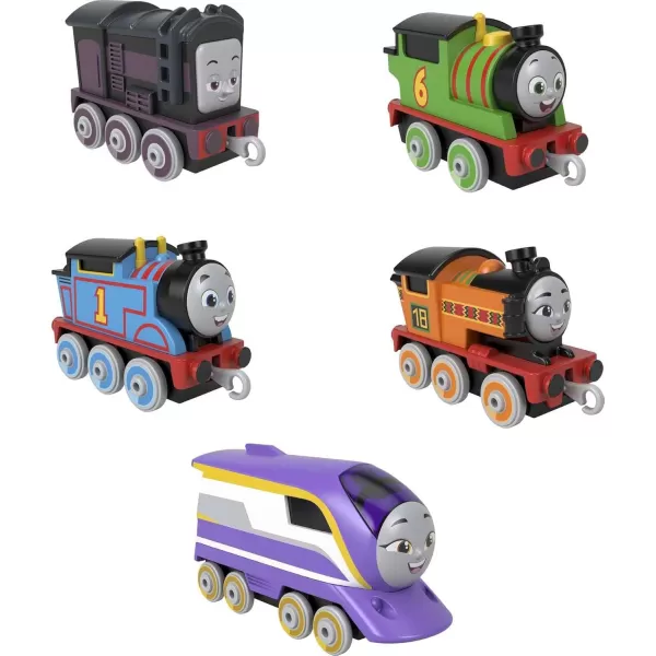 THOMAS ampamp FRIENDS Diecast Toy Trains Adventures Engines Pack Set of 5 PushAlong Vehicles for Preschool Pretend Play Kids Ages 3 Years