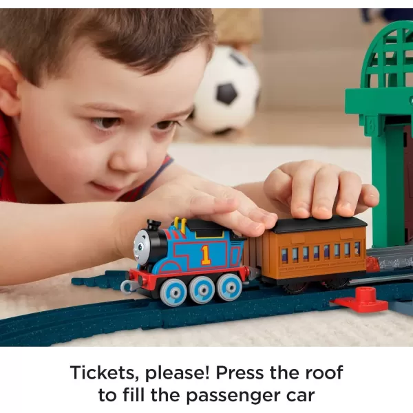 Thomas ampamp Friends Diecast Toy Train ampamp Track Set Knapford Station 2in1 Playset ampamp Storage Case for Preschool Kids Ages 3 Years