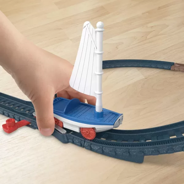 Thomas ampamp Friends Motorized Toy Train Set Bridge Lift Thomas ampamp Skiff Track Playset with Boat for Preschool Pretend Play Kids Ages 3 Years