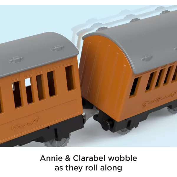 Thomas ampamp Friends Motorized Toy Train Talking Percy Engine with Sounds Phrases ampamp Harold Helicopter for Preschool Pretend Play Kids Ages 3 YearsAnnie  Clarabel