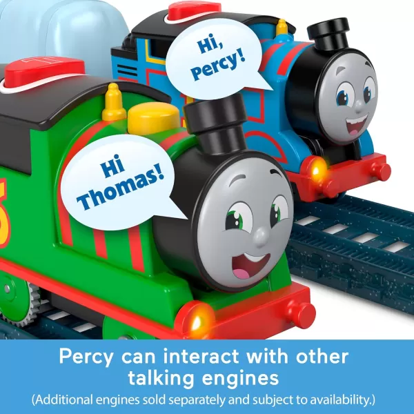 Thomas ampamp Friends Motorized Toy Train Talking Percy Engine with Sounds Phrases ampamp Harold Helicopter for Preschool Pretend Play Kids Ages 3 YearsPercy 2024