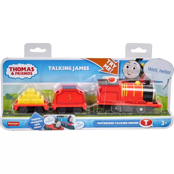 Thomas ampamp Friends Motorized Toy Train Talking Percy Engine with Sounds Phrases ampamp Harold Helicopter for Preschool Pretend Play Kids Ages 3 YearsJames