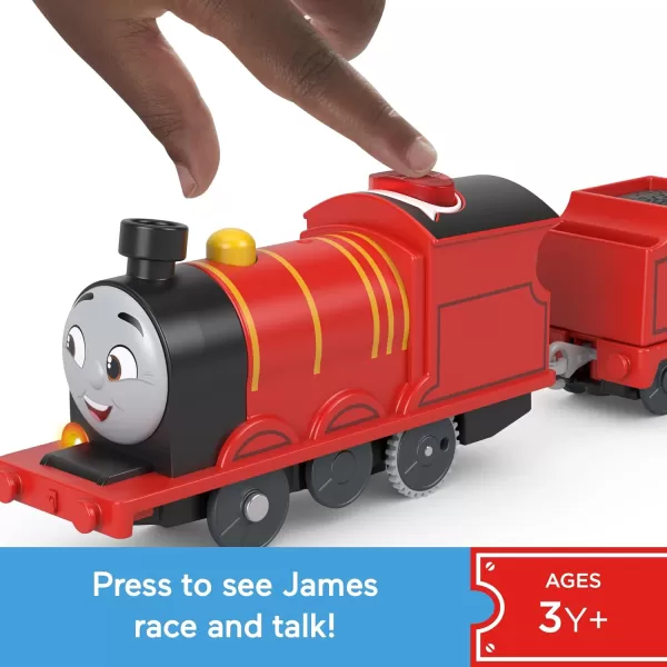 Thomas ampamp Friends Motorized Toy Train Talking Percy Engine with Sounds Phrases ampamp Harold Helicopter for Preschool Pretend Play Kids Ages 3 YearsJames