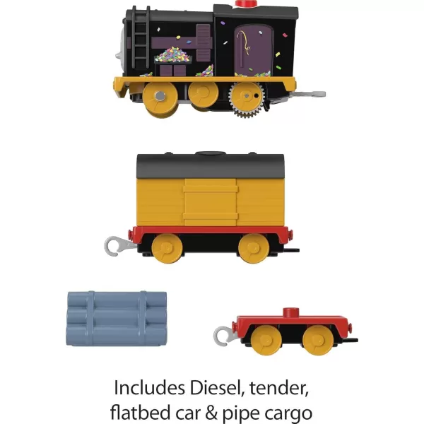 Thomas ampamp Friends Motorized Toy Train Talking Percy Engine with Sounds Phrases ampamp Harold Helicopter for Preschool Pretend Play Kids Ages 3 YearsDiesel