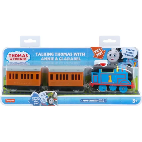 Thomas ampamp Friends Motorized Toy Train Talking Percy Engine with Sounds Phrases ampamp Harold Helicopter for Preschool Pretend Play Kids Ages 3 YearsAnnie  Clarabel