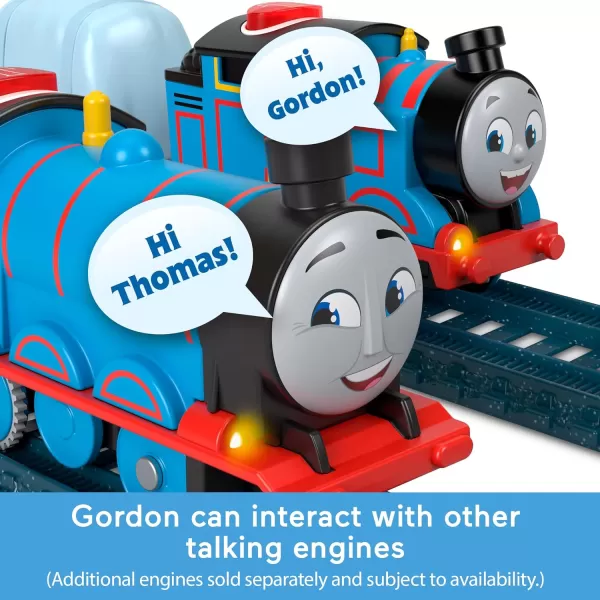 Thomas ampamp Friends Motorized Toy Train Talking Percy Engine with Sounds Phrases ampamp Harold Helicopter for Preschool Pretend Play Kids Ages 3 YearsGordon