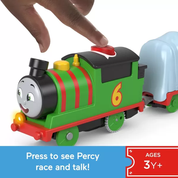Thomas ampamp Friends Motorized Toy Train Talking Percy Engine with Sounds Phrases ampamp Harold Helicopter for Preschool Pretend Play Kids Ages 3 YearsPercy 2024