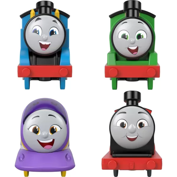 Thomas ampamp Friends Motorized Toy Trains Set of 4 Engines Thomas Percy Kana ampamp James for Preschool Pretend Play Kids Ages 3 Years
