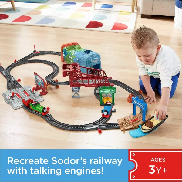 Thomas ampamp Friends Talking Thomas ampamp Percy Toy Train ampamp Track Set Motorized Engines with Sounds ampamp Phrases for Preschool Kids Ages 3 Years Amazon Exclusive
