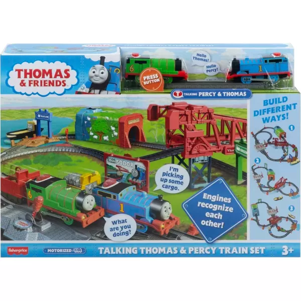 Thomas ampamp Friends Talking Thomas ampamp Percy Toy Train ampamp Track Set Motorized Engines with Sounds ampamp Phrases for Preschool Kids Ages 3 Years Amazon Exclusive