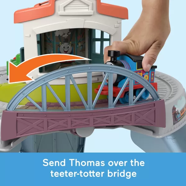 Thomas ampamp Friends Toddler Toy My First Train Table with Track Cargo Stacking ampamp Fine Motor Activities for Kids Ages 18 MonthsStandard Packaging
