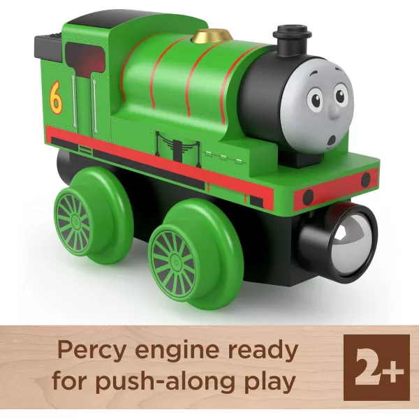 Thomas ampamp Friends Wooden Railway Toy Train Percy PushAlong Wood Engine for Toddlers ampamp Preschool Kids Ages 2 Years Amazon Exclusive