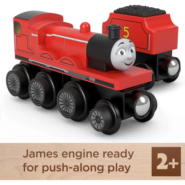 Thomas ampamp Friends Wooden Railway Toy Train Rebecca PushAlong Wood Engine ampamp Coal Car for Toddlers ampamp Preschool Kids Ages 2 Years Amazon ExclusiveJames