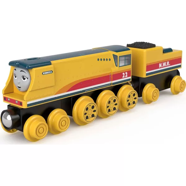 Thomas ampamp Friends Wooden Railway Toy Train Rebecca PushAlong Wood Engine ampamp Coal Car for Toddlers ampamp Preschool Kids Ages 2 Years Amazon ExclusiveRebecca
