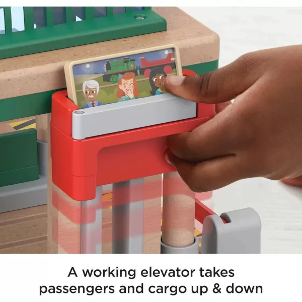 Thomas ampamp Friends Wooden Railway Toy Train Set Knapford Station Passenger Pickup Wood Playset for Preschool Kids Ages 3 Years
