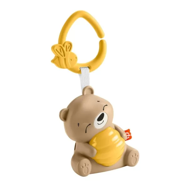 Fisher Price Baby Toy Beary Soothing Portable Sound Machine with Music Night Light ampamp Customizable Timer for Newborns 0 Months