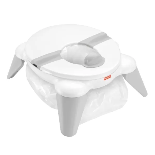 FisherPrice Baby 2in1 Travel Potty  Portable Infant to Toddler Potty Training Toilet and Removable Potty Ring for Travel