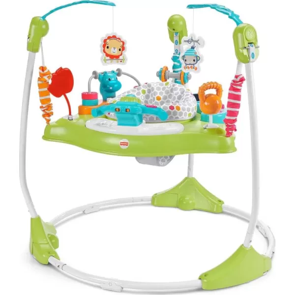 FisherPrice Baby Bouncer Pink Petals Jumperoo Musical Activity Center with Lights Sounds ampamp Developmental ToysFitness Fun Jumperoo