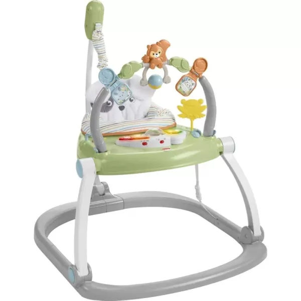FisherPrice Baby Bouncer SpaceSaver Jumperoo Activity Center with Lights Sounds and Folding Frame Sweet SnugapuppySnugapuppy