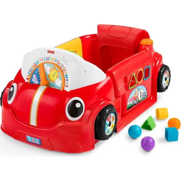 FisherPrice Baby Learning Toy Laugh ampamp Learn Crawl Around Car Activity Center with Smart Stages for Infants Ages 6 Months Blue Amazon ExclusiveRed