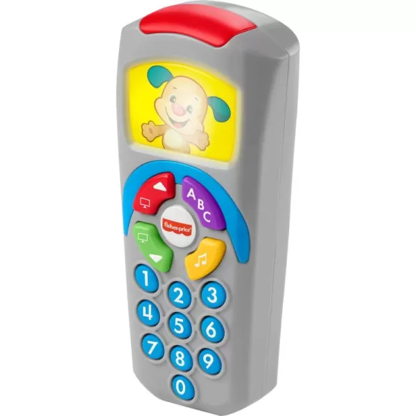 FisherPrice Baby Learning Toy Laugh ampamp Learn Puppys Remote Pretend TV Control with Music ampamp Lights for Developmental Play Infants Ages 6 MonthsPuppys Remote  Classic Version