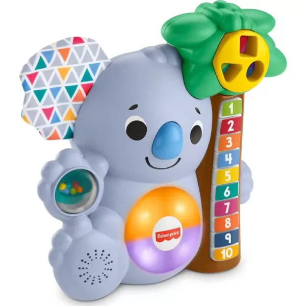 FisherPrice Baby Learning Toy Linkimals Counting Koala with Interactive Lights ampamp Music for Infants Ages 9 Months Compatible Only with Linkimals Items